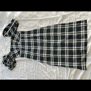 Missguided puff sleeve midi dress